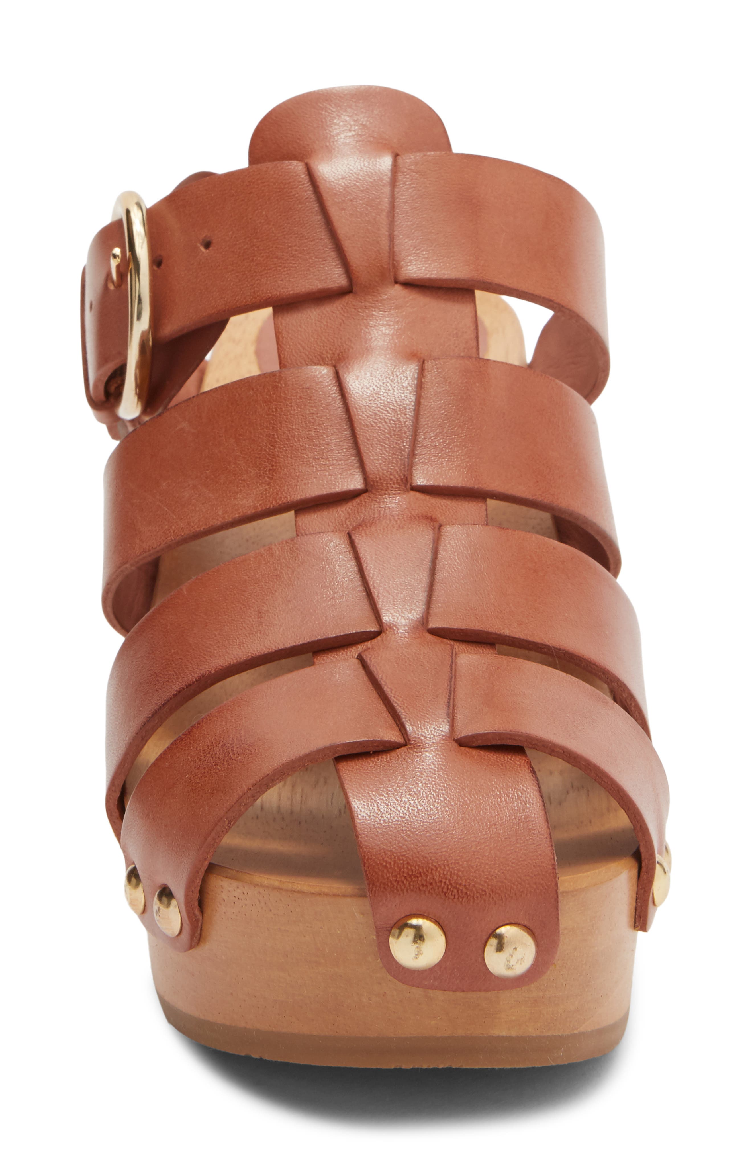 Beek Magpie Platform Sandal, Alternate, color, Cognac