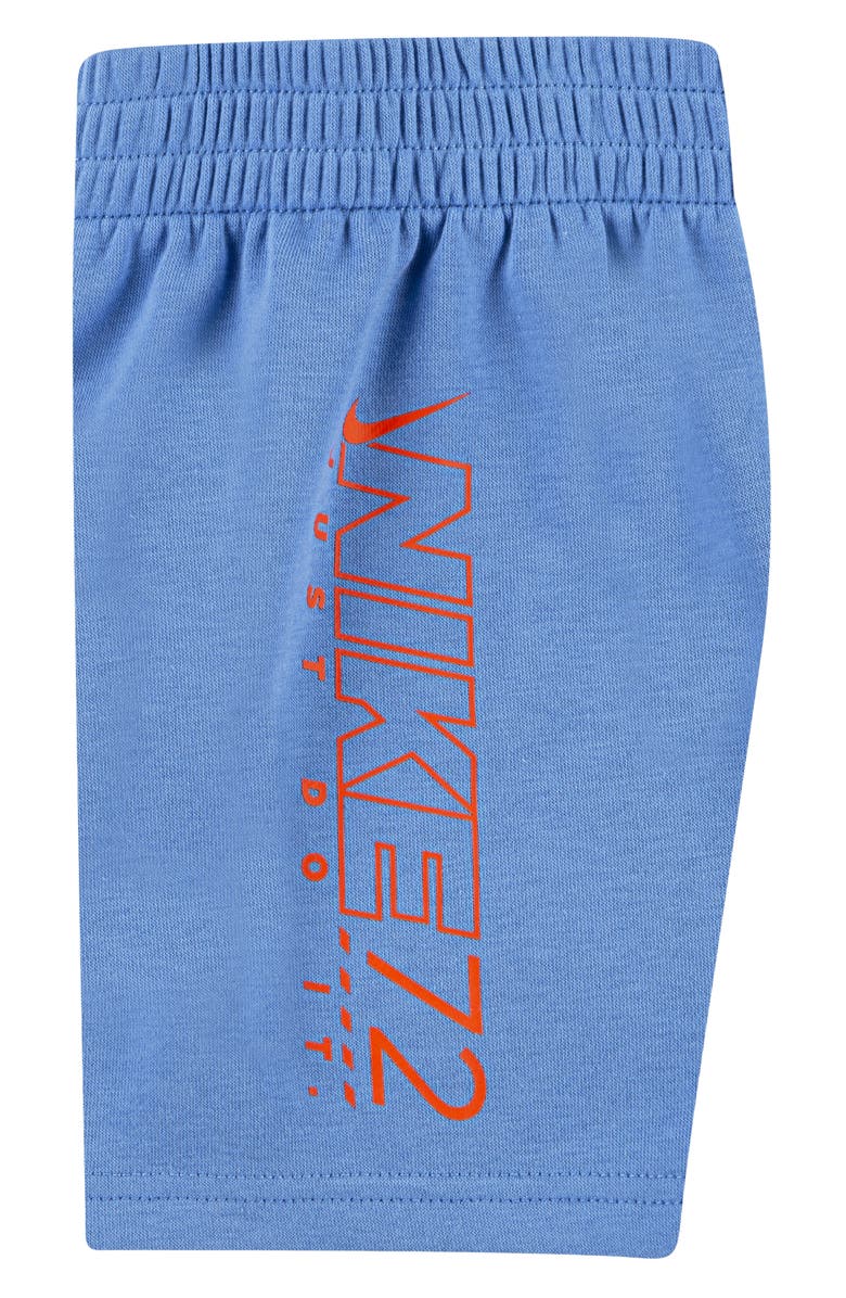Nike Kids' Rhythm T-Shirt & French Terry Shorts Set, Alternate, color, Blue Beyond
