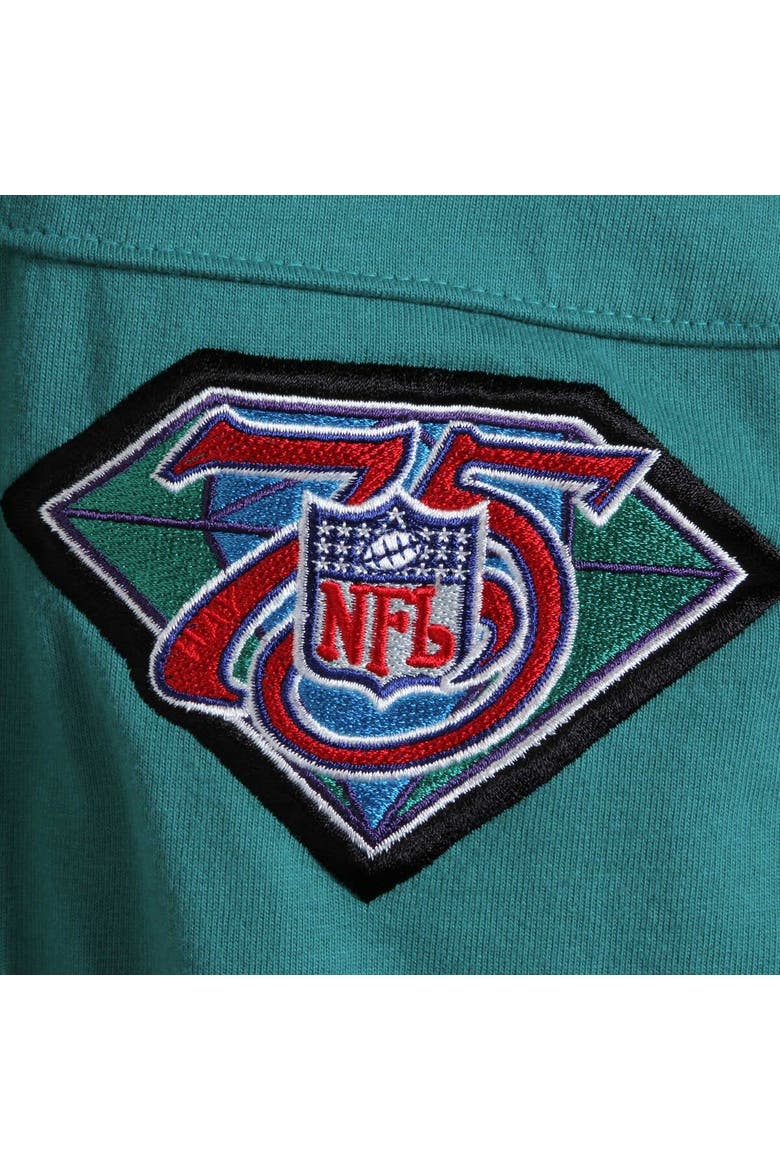 Men's Mitchell & Ness Dan Marino Aqua Miami Dolphins Big & Tall Retired Player Name & Number Long Sleeve Top, Alternate, color, Aqua
