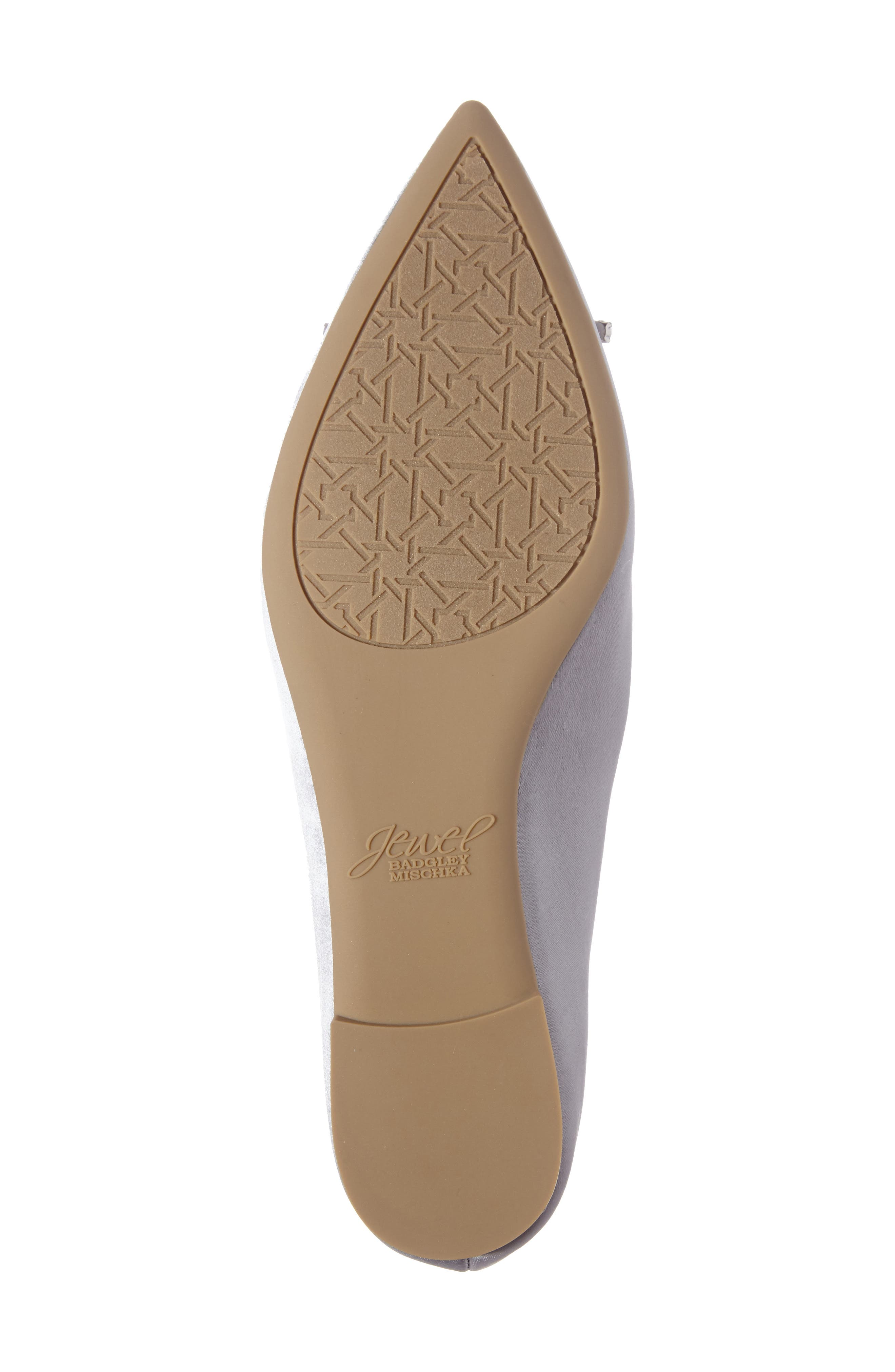 Havana Embellished Flat, Alternate, color, SILVER SATIN