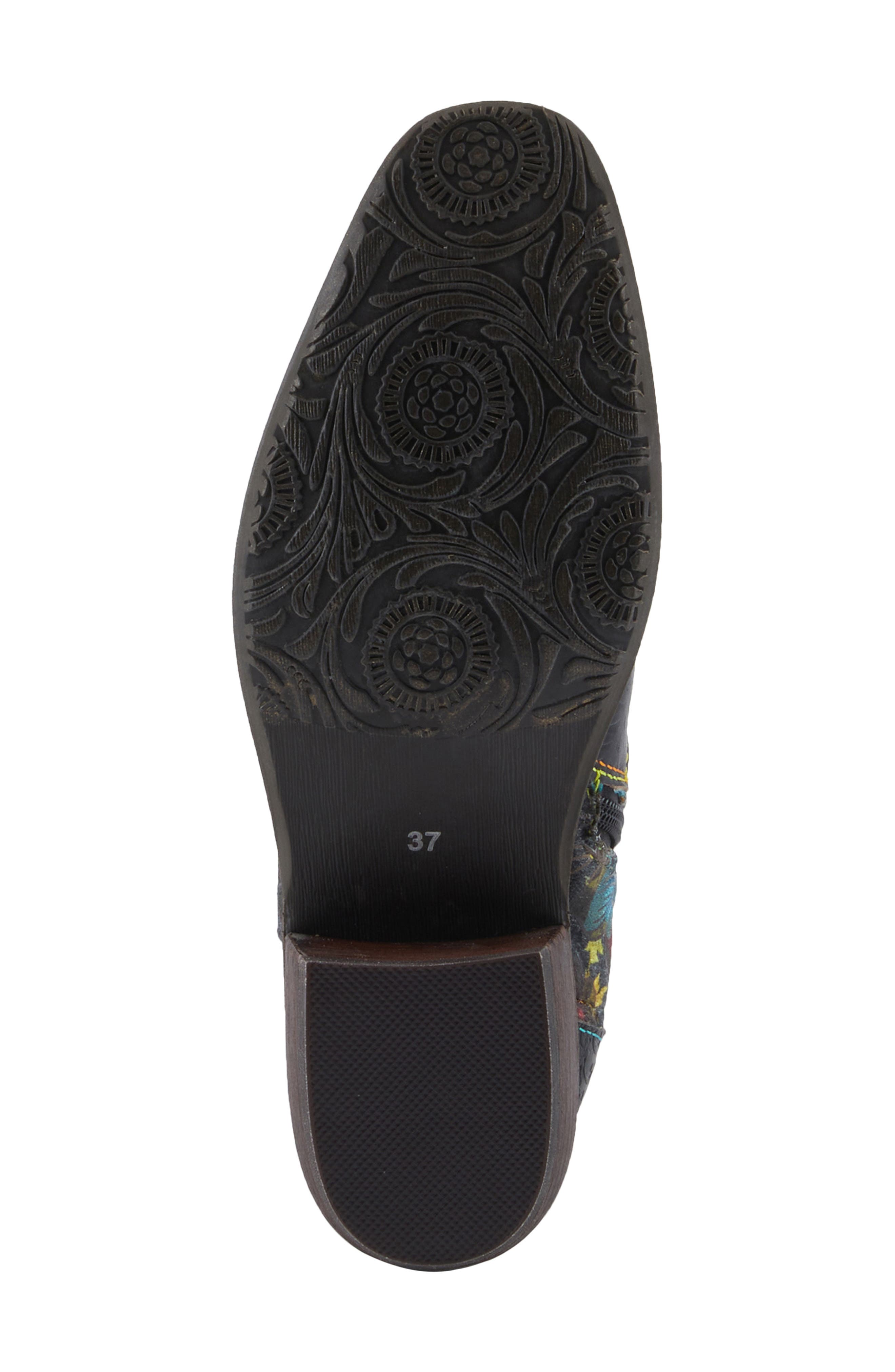 L'Artiste by Spring Step Rodeoqueen Knee High Western Boot, Alternate, color, Black Multi