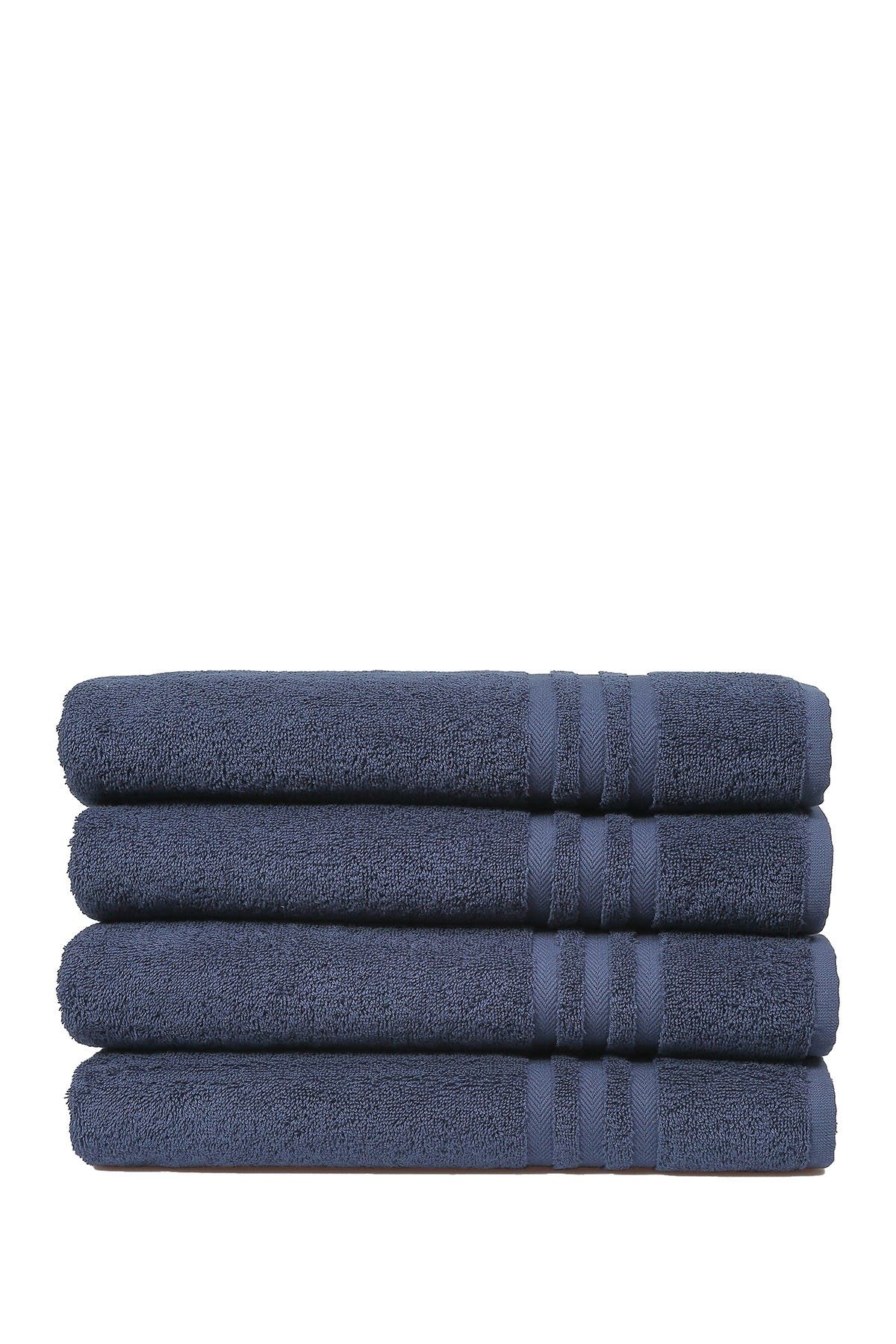 Linum Home Textiles Denzi Bath Towels - Set of 4 - Twilight Blue