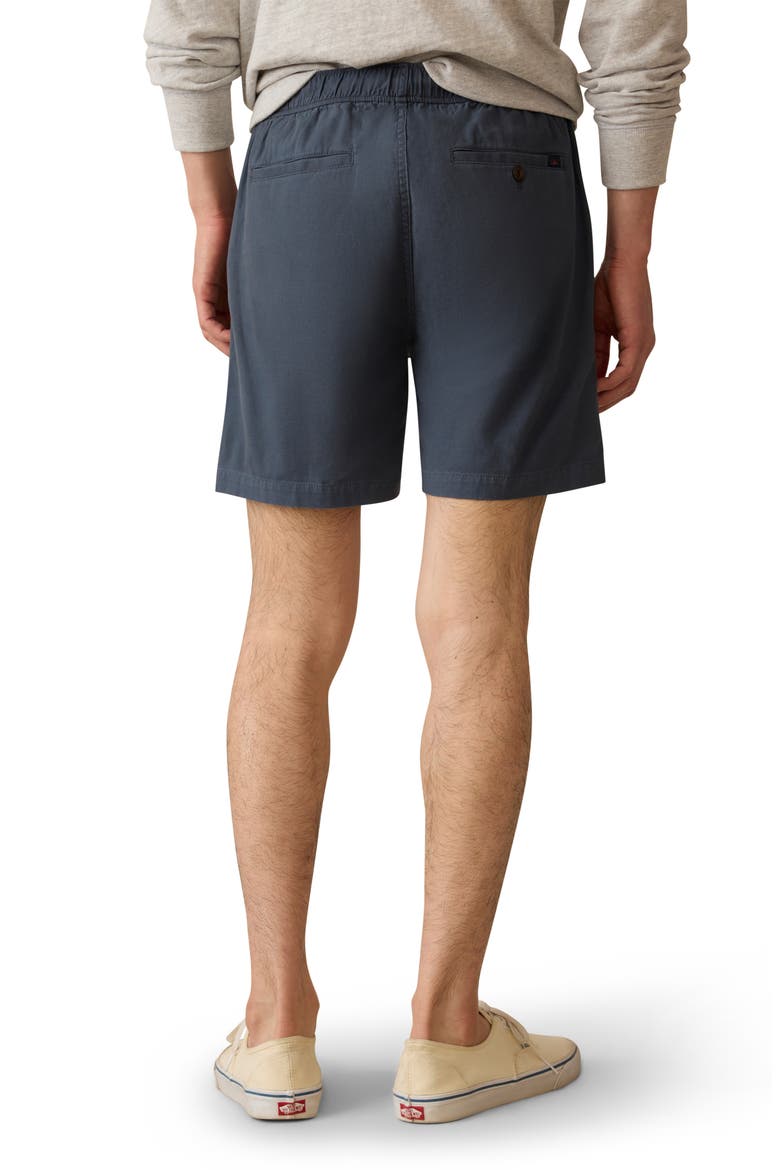 Essential Stretch Cotton Drawstring Shorts, Alternate, color, BLUE NIGHTS