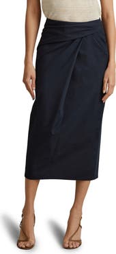 Reiss Nadia Faux Wrap Pencil Skirt | Nordstromrack