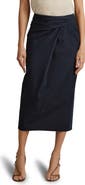 Reiss Nadia Faux Wrap Pencil Skirt