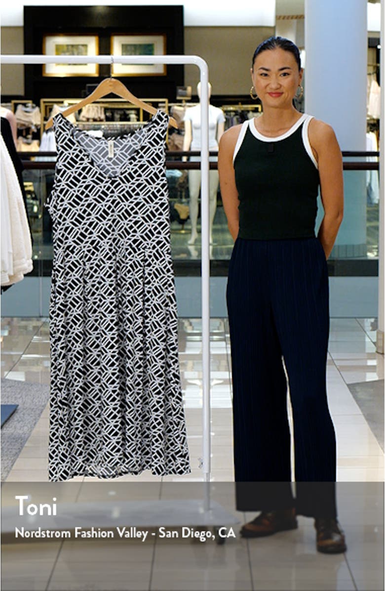 Jersey Fit & Flare Midi Dress, sales video thumbnail