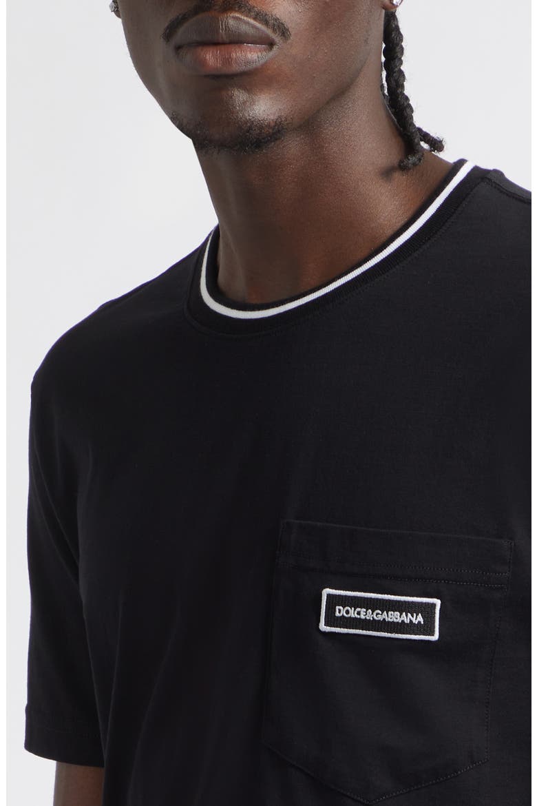Logo Patch Pocket T-Shirt, Alternate, color, NERO