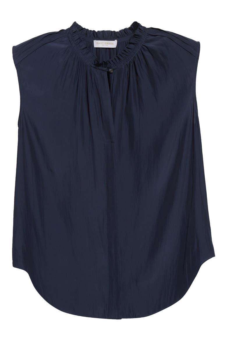 Polina Sleeveless Top, Alternate, color, NAVY