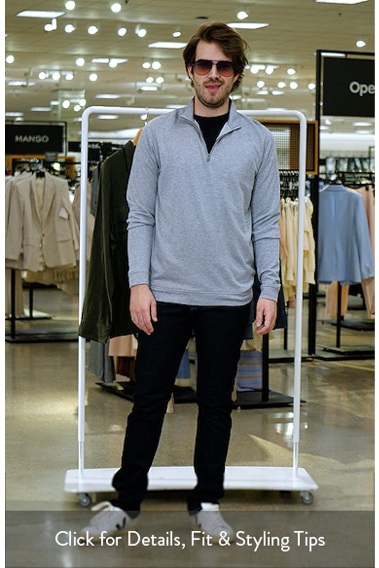 Comfort Interlock Organic Cotton Blend Quarter Zip Pullover video