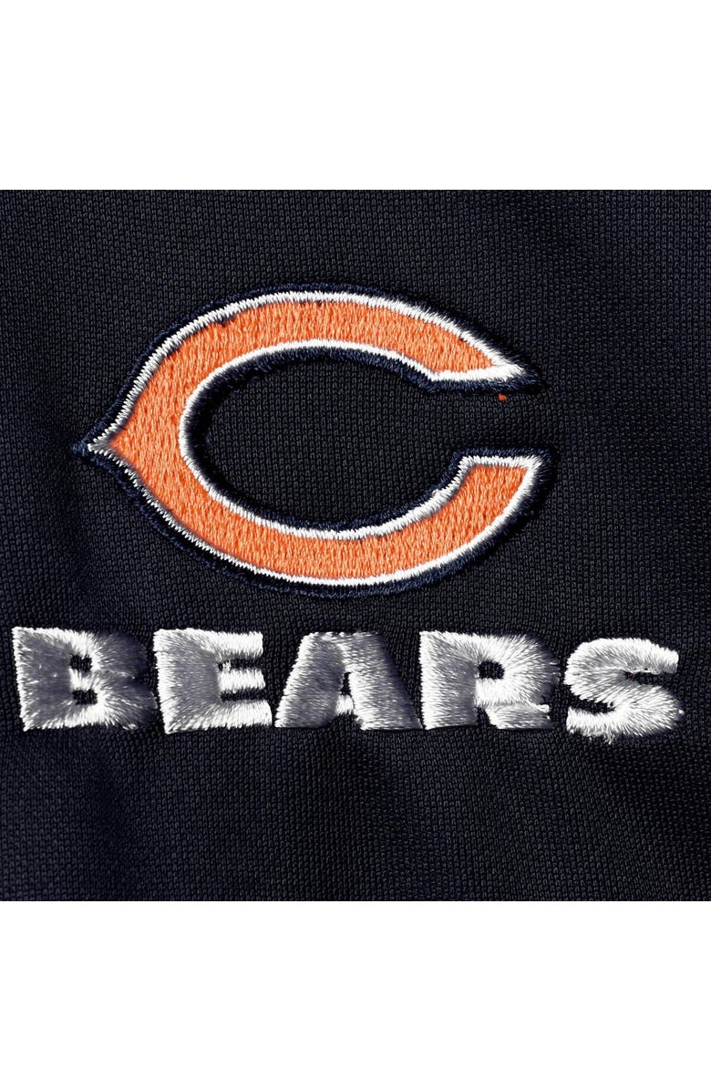 DUNBROOKE Men's Dunbrooke Navy/Orange Chicago Bears Apprentice Full-Zip Hoodie, Alternate, color, Navy