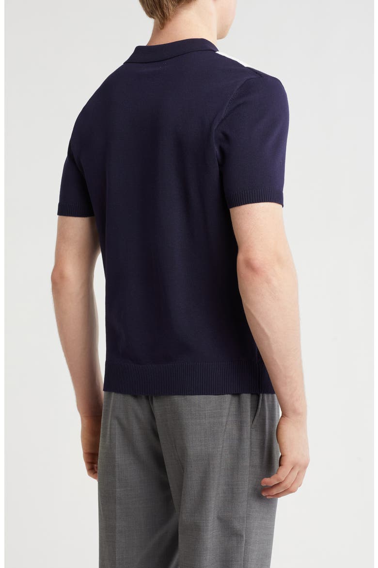 Johnny Collar Sweater Knit Polo, Alternate, color, NAVY