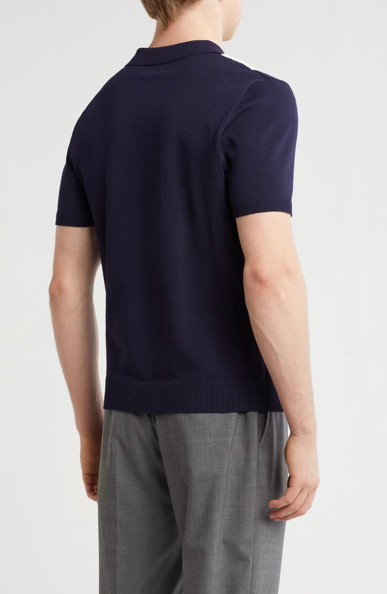 T.R. PREMIUM Johnny Collar Sweater Knit Polo, Alternate, color, Navy