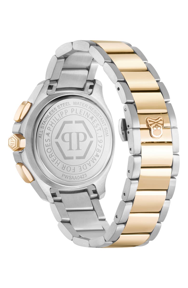 PHILIPP PLEIN Spectre Chronograph Bracelet Watch, 44mm, Alternate, color, Two Tone