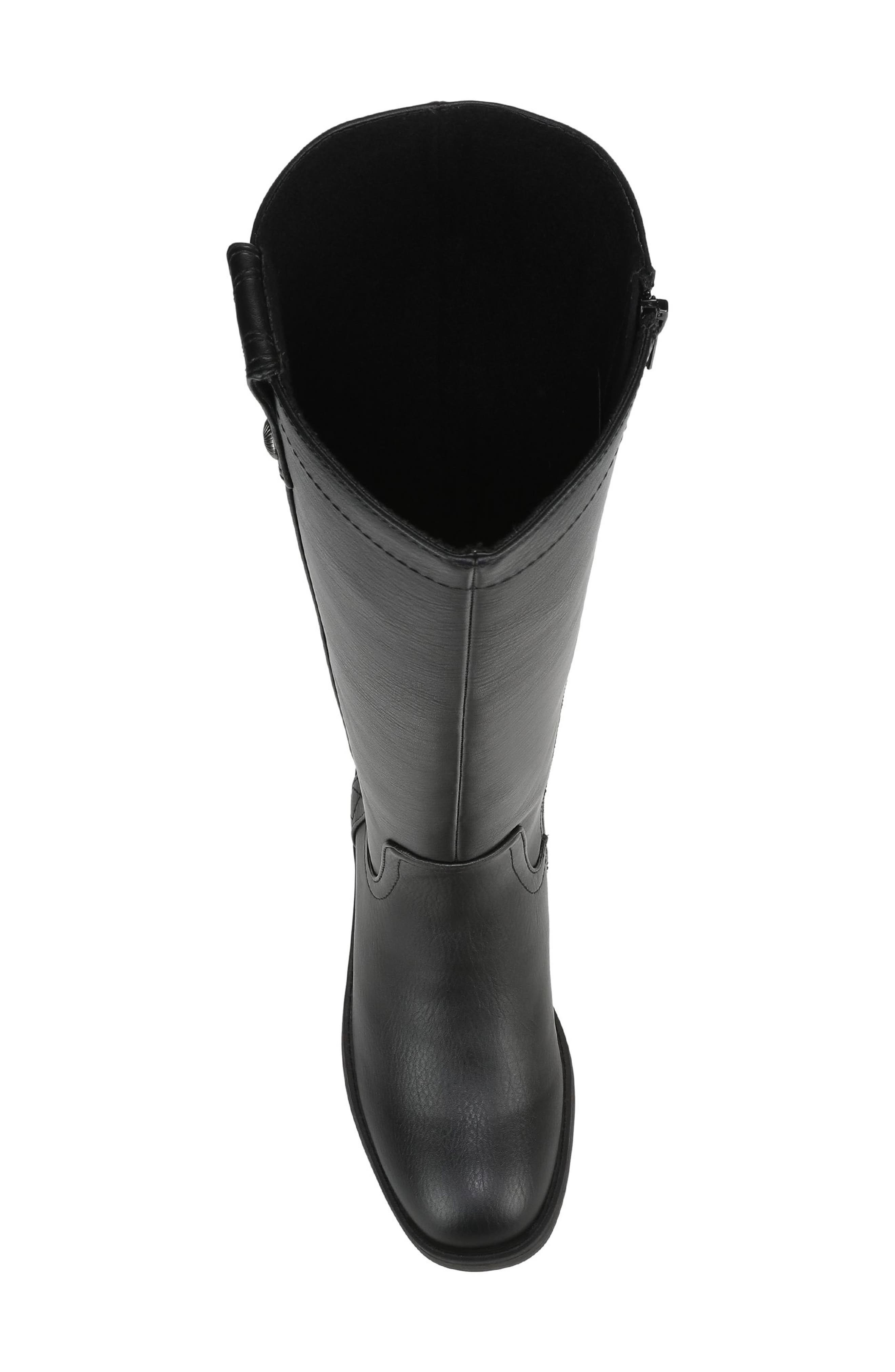 Blowfish Malibu Nomads Tall Riding Boot, Alternate, color, Black Faux Leather