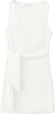 MANGO Side Tie Minidress