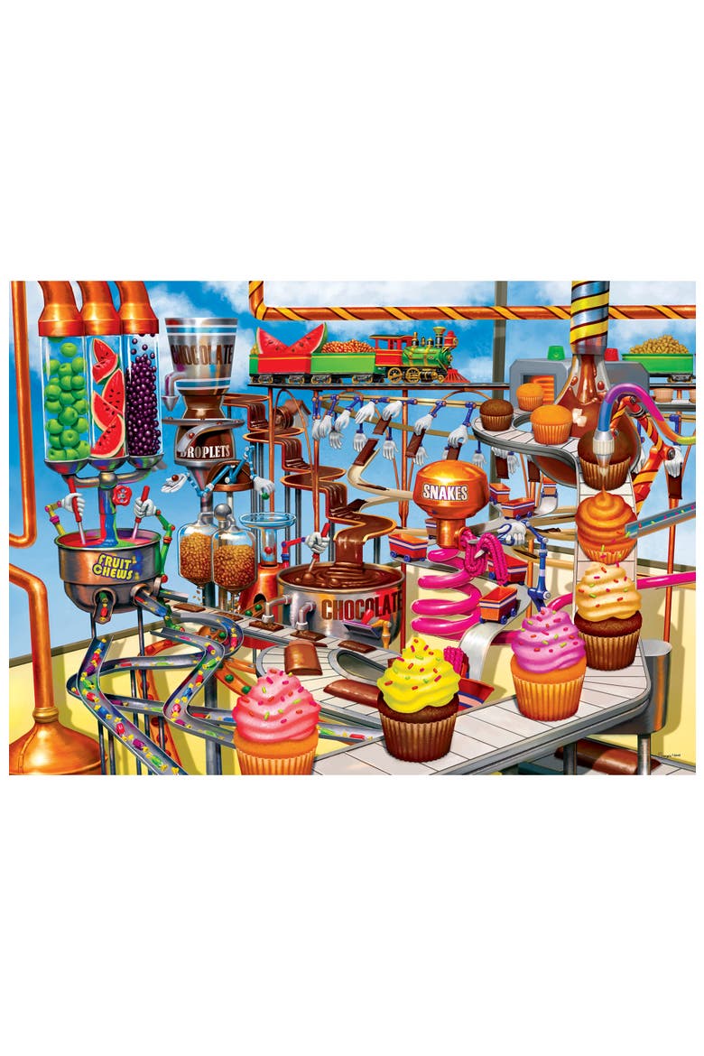 Chocolate Factory 1000 Piece Puzzle, Alternate, color, Multicolor