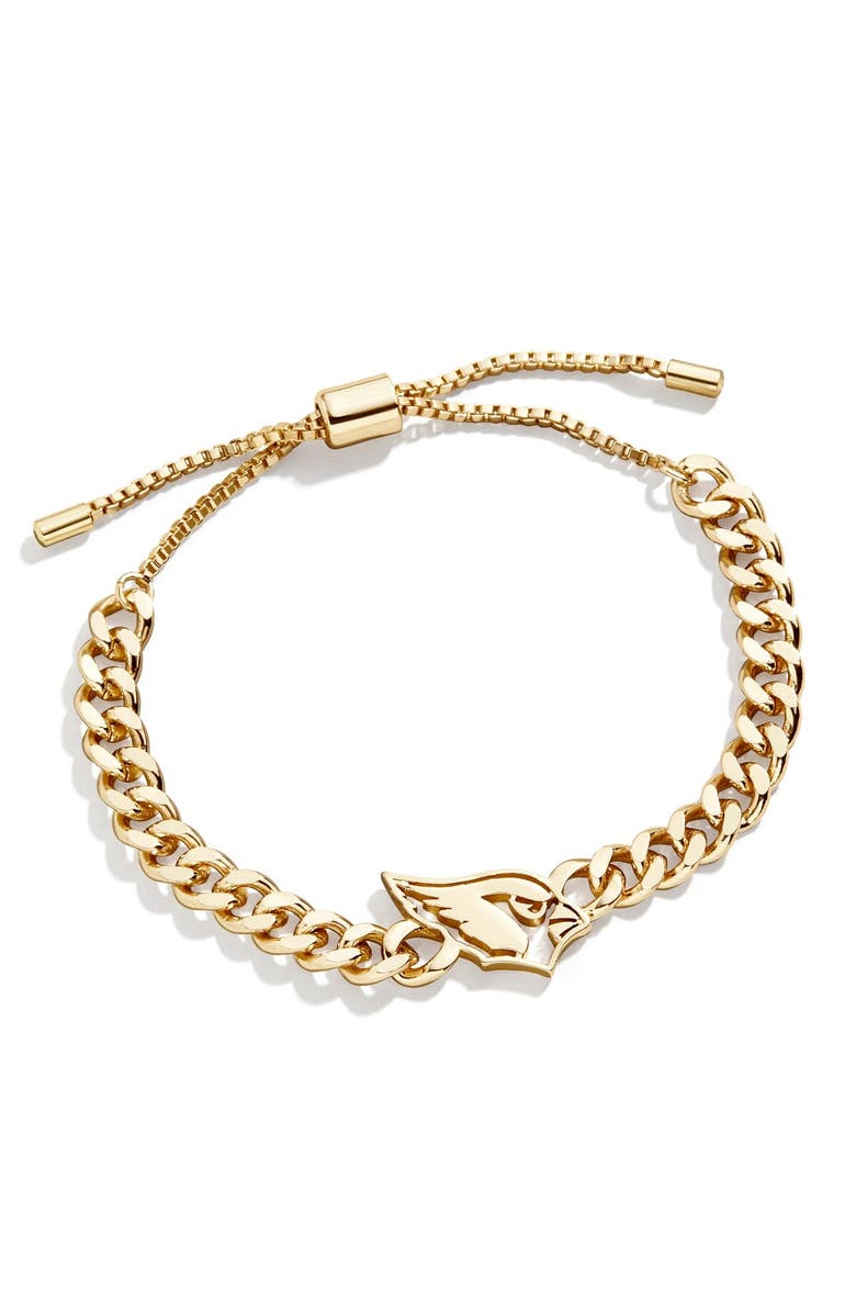 BaubleBar Gold Arizona Cardinals Chain Bracelet, Main, color, 
