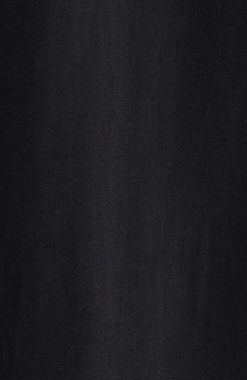 Open Edit Oversize Texture Short Sleeve Button-up Shirt In Black