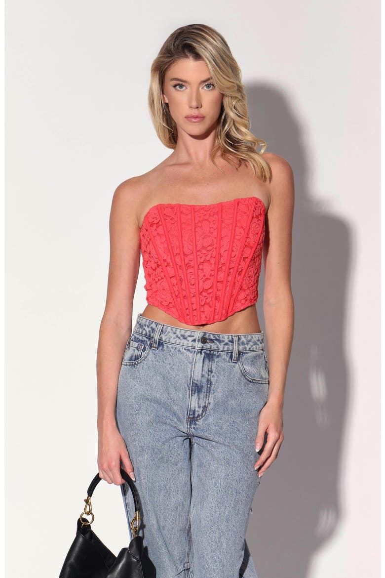 Catrine Top, Main, color, Coral Lace