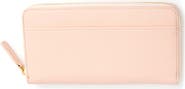 ROYCE New York Personalized Continental RFID Leather Zip Wallet