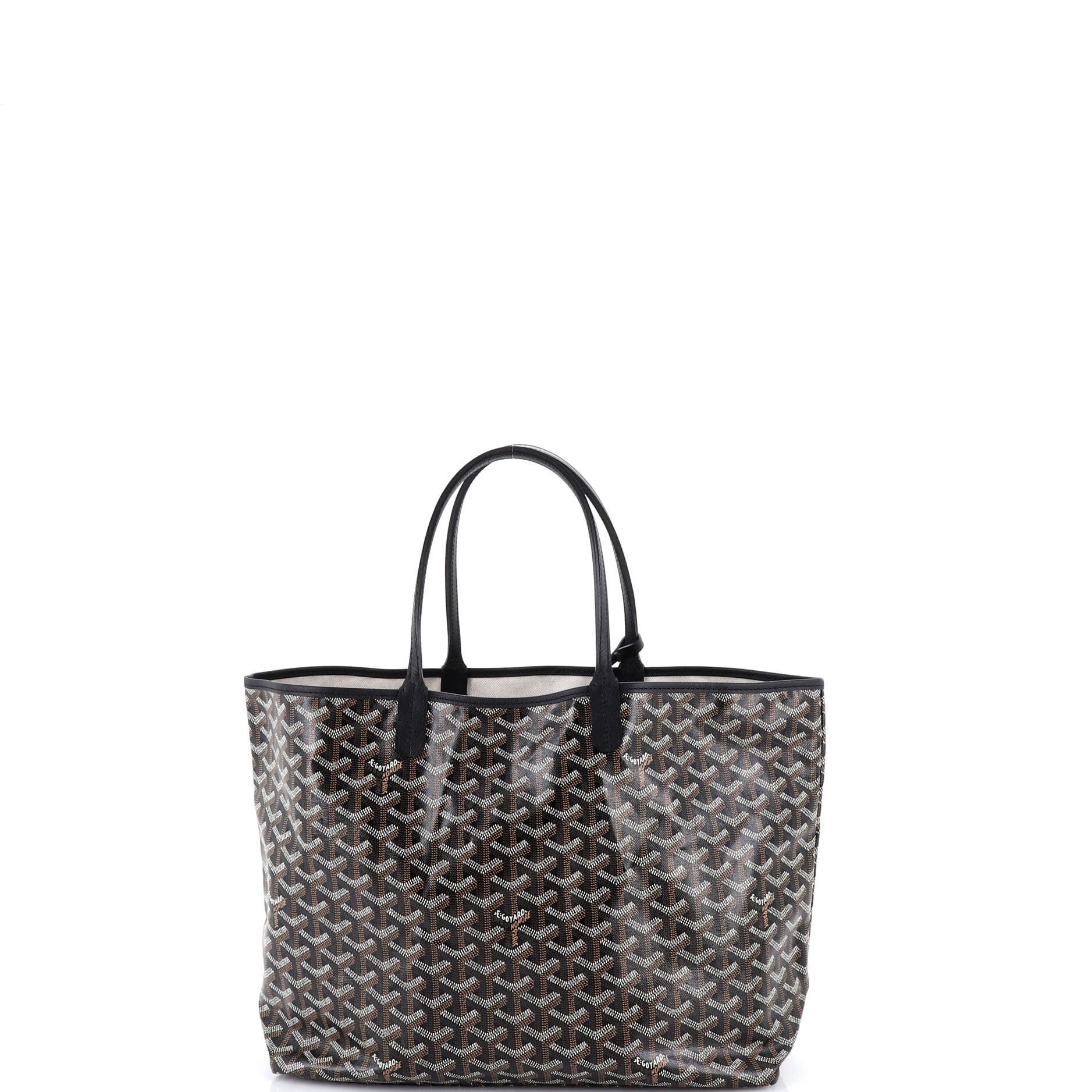 Pre-Owned Goyard Saint Louis Tote Coated Canvas PM, Alternate, color, Black