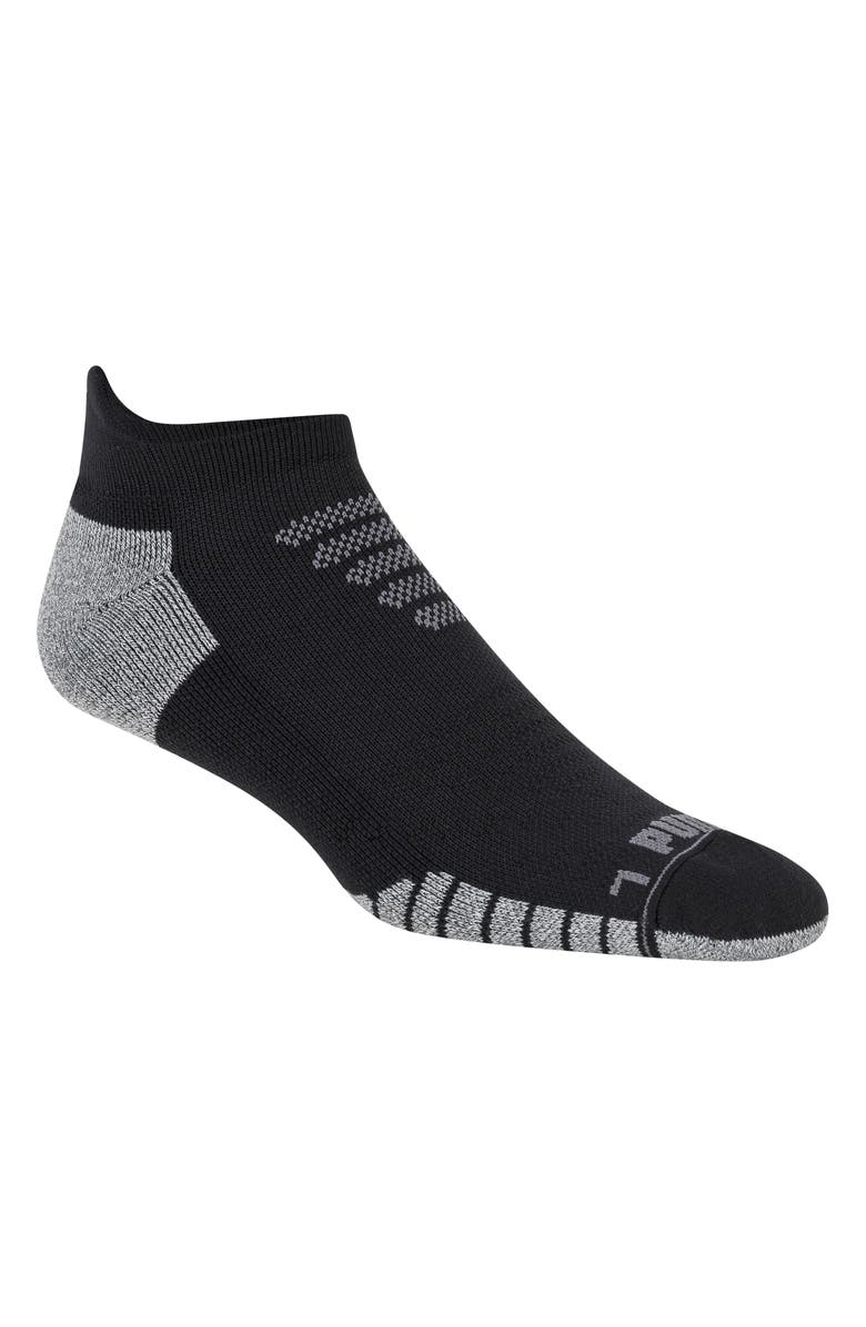 PUMA 3-Pack Terry Low Cut Length Socks, Alternate, color, Grey/ Yellow