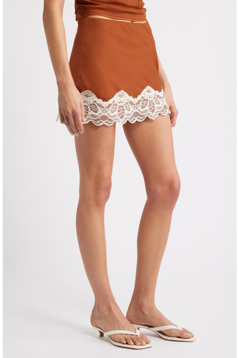 The Sienna Slip Skirt, Alternate, color, BROWN