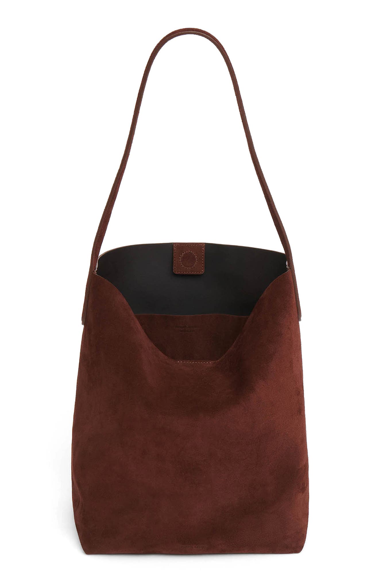 Mansur Gavriel Everyday Cabas Suede Hobo Bag, Alternate, color, Chocolate