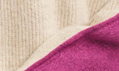 Karen Kane Colorblock Mock Neck Sweater In Gold