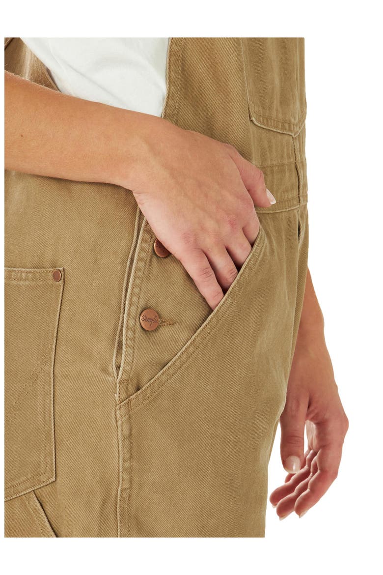 Cotton Canvas Overalls, Alternate, color, KELP