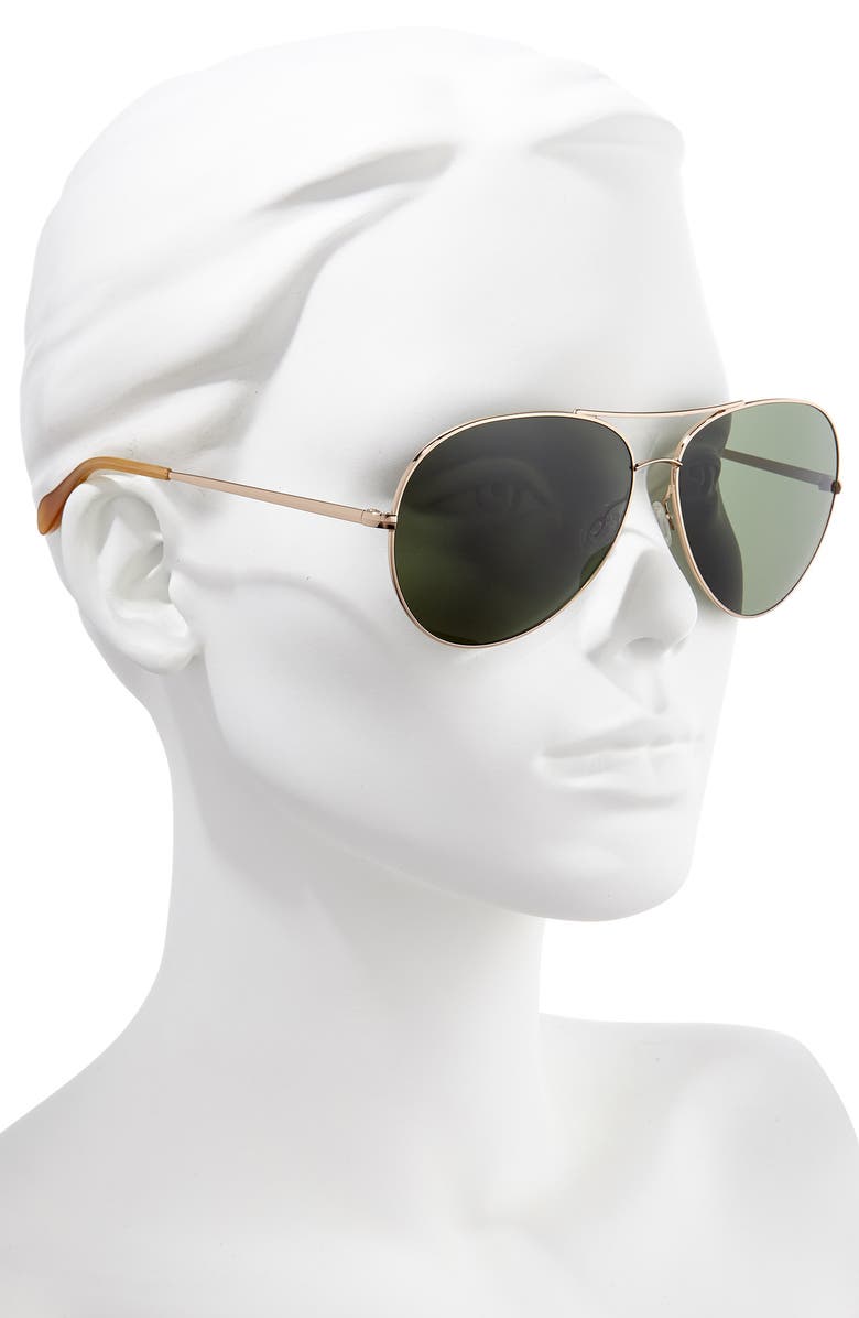 Oliver Peoples Sayer 63mm Oversized Aviator Sunglasses, Alternate, color, 