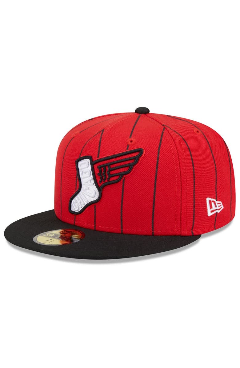 New Era Men's New Era Red/Black Chicago White Sox 2025 City Connect 59FIFTY Fitted Hat, Main, color, Red
