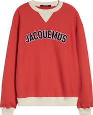 Jacquemus Le Sweatshirt Baseball Logo Sweatshirt