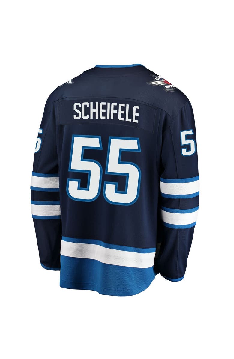 FANATICS Men's Fanatics Mark Scheifele Navy Winnipeg Jets Breakaway Replica Jersey, Alternate, color, 