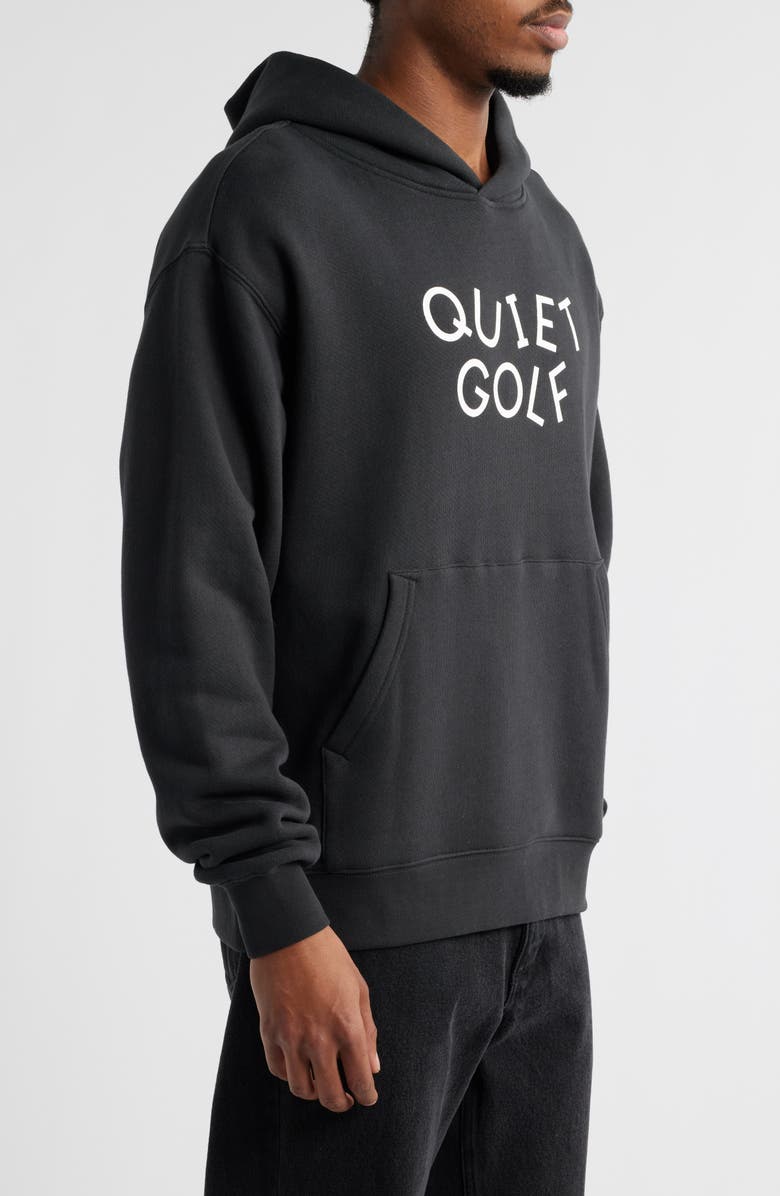 Quiet Golf Dancin' Logo Hoodie, Alternate, color, Black