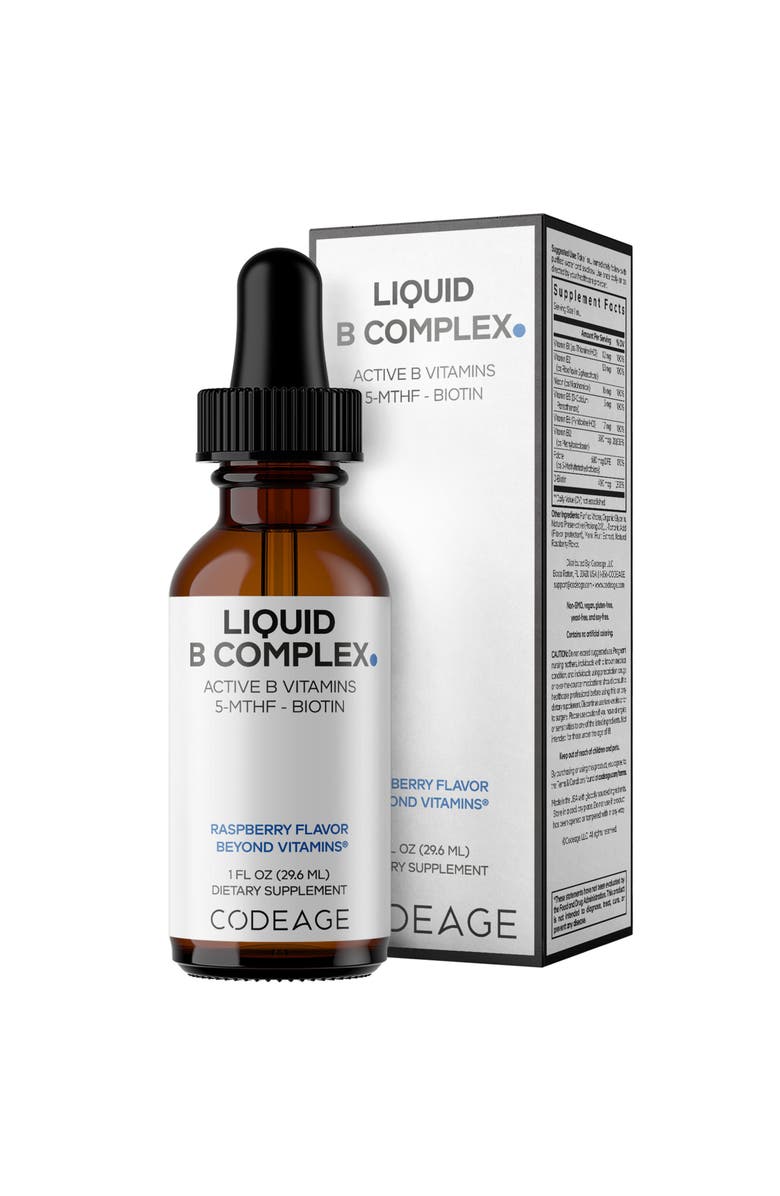 Codeage Liquid B-Complex, Main, color, White