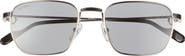 Cartier 54mm Rectangular Sunglasses