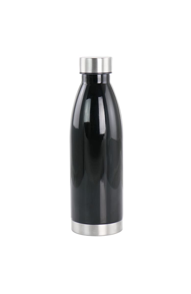 Gibson Home Dunneally 23 Ounce Plastic Water Bottle with Lid, Main, color, Black