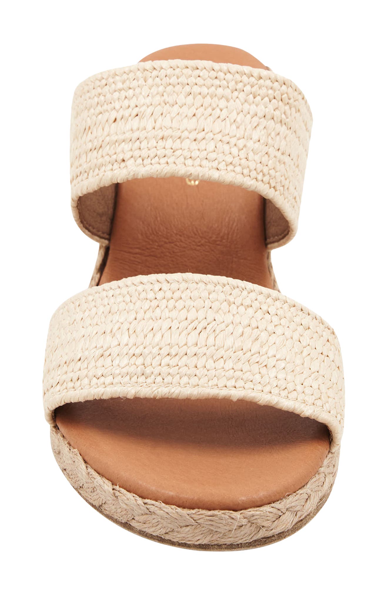 André Assous Nori Wedge Sandal, Alternate, color, Natural