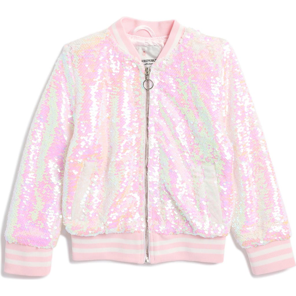 URBAN REPUBLIC URBAN REPUBLIC KIDS' FLIP SEQUIN BOMBER JACKET