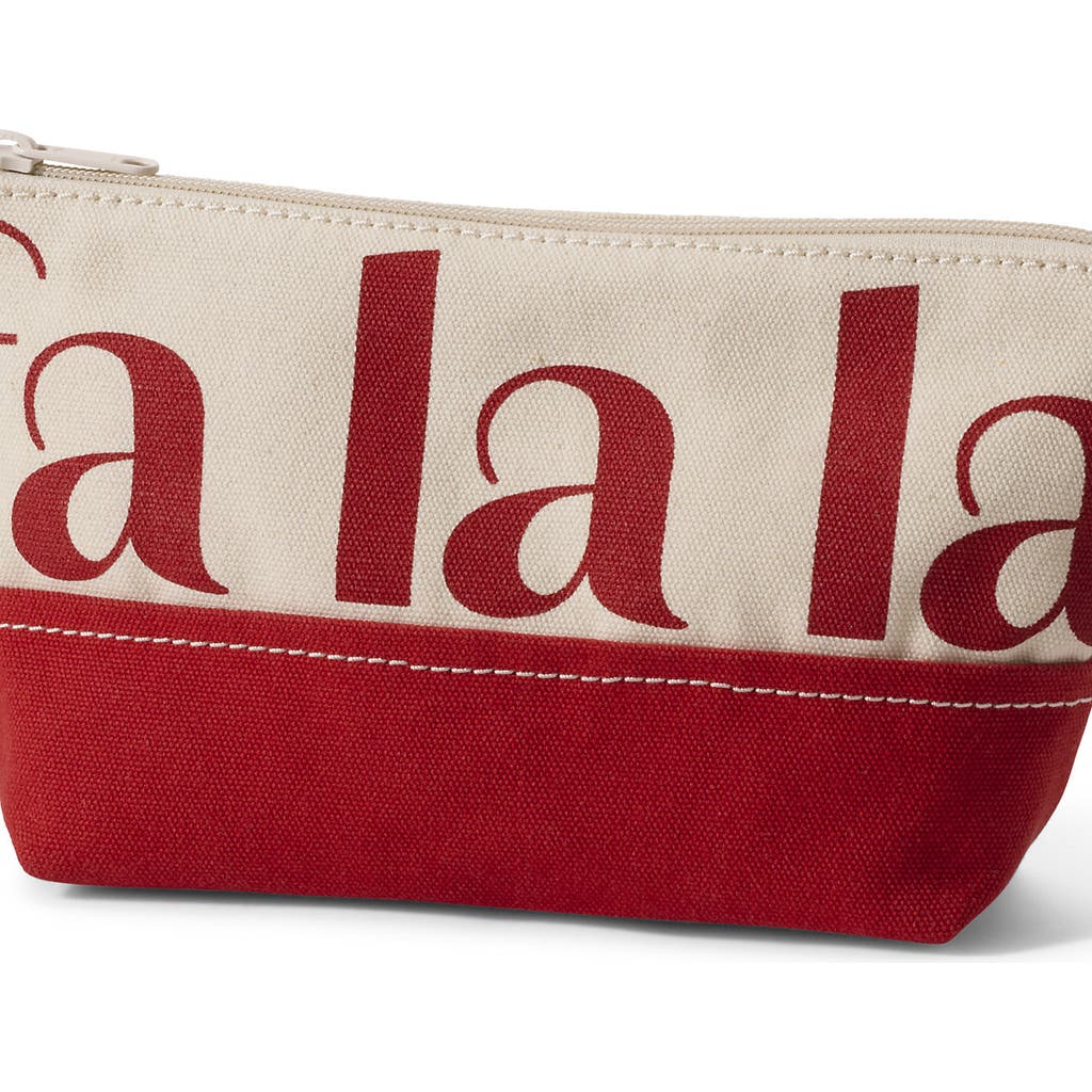 Lands' End Zipper Canvas Pouch In Multi