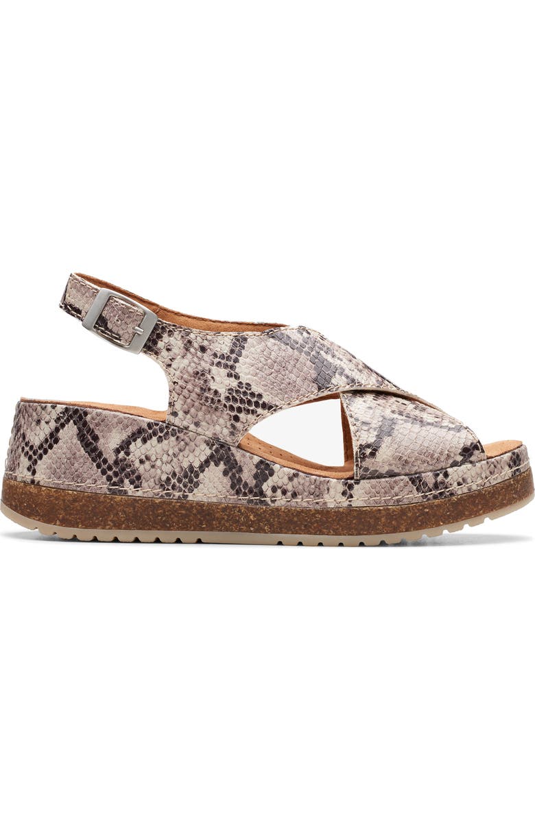 Clarks<sup>®</sup> Kassanda Step Wedge Sandal, Alternate, color,