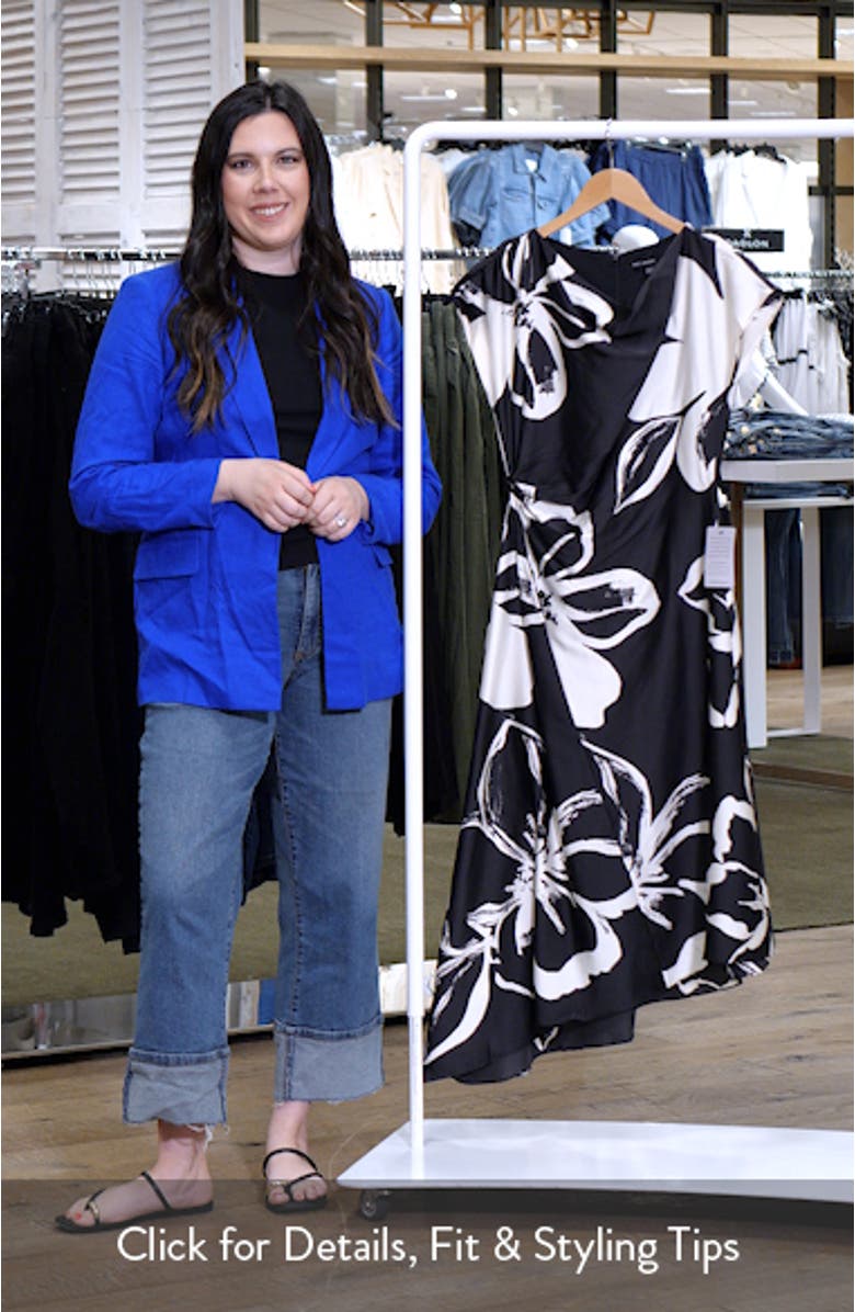 Asymmetric Hem Midi Dress, sales video thumbnail