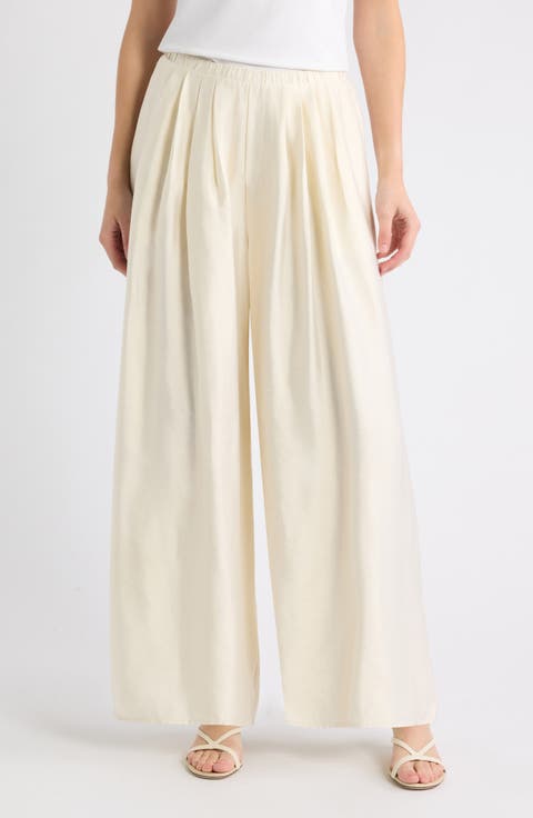 Chrissa Pleated Wide Leg Pants