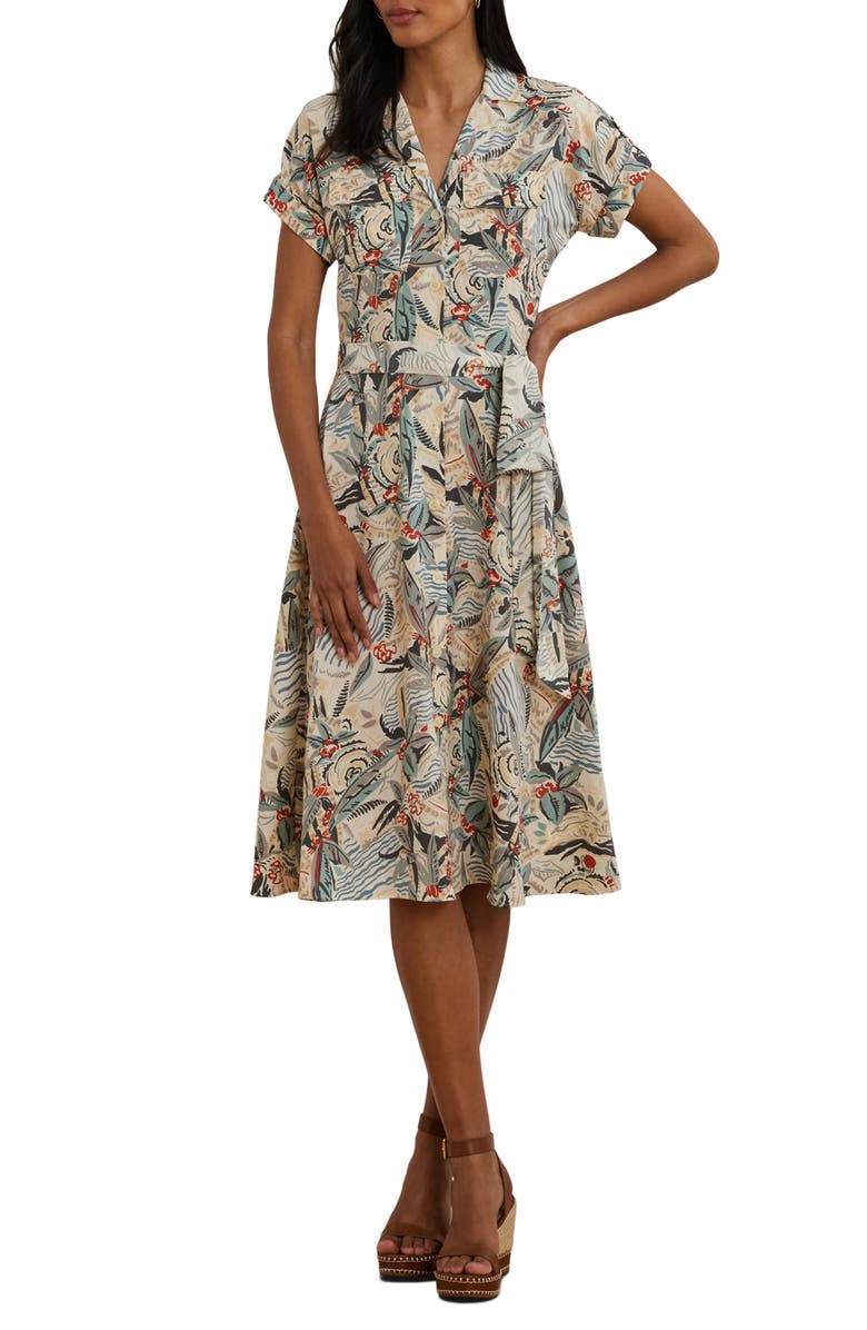 chinese dress ladies Lauren Ralph Lauren, Women's, Belted Linen Bubble-Sleeve Dress, Mascarpone  Cream, 6 at Amazon Women's Clothing store