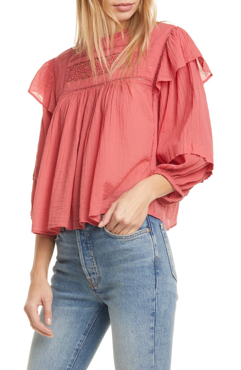 Free People Laura Ruffle Top, Main, color,
