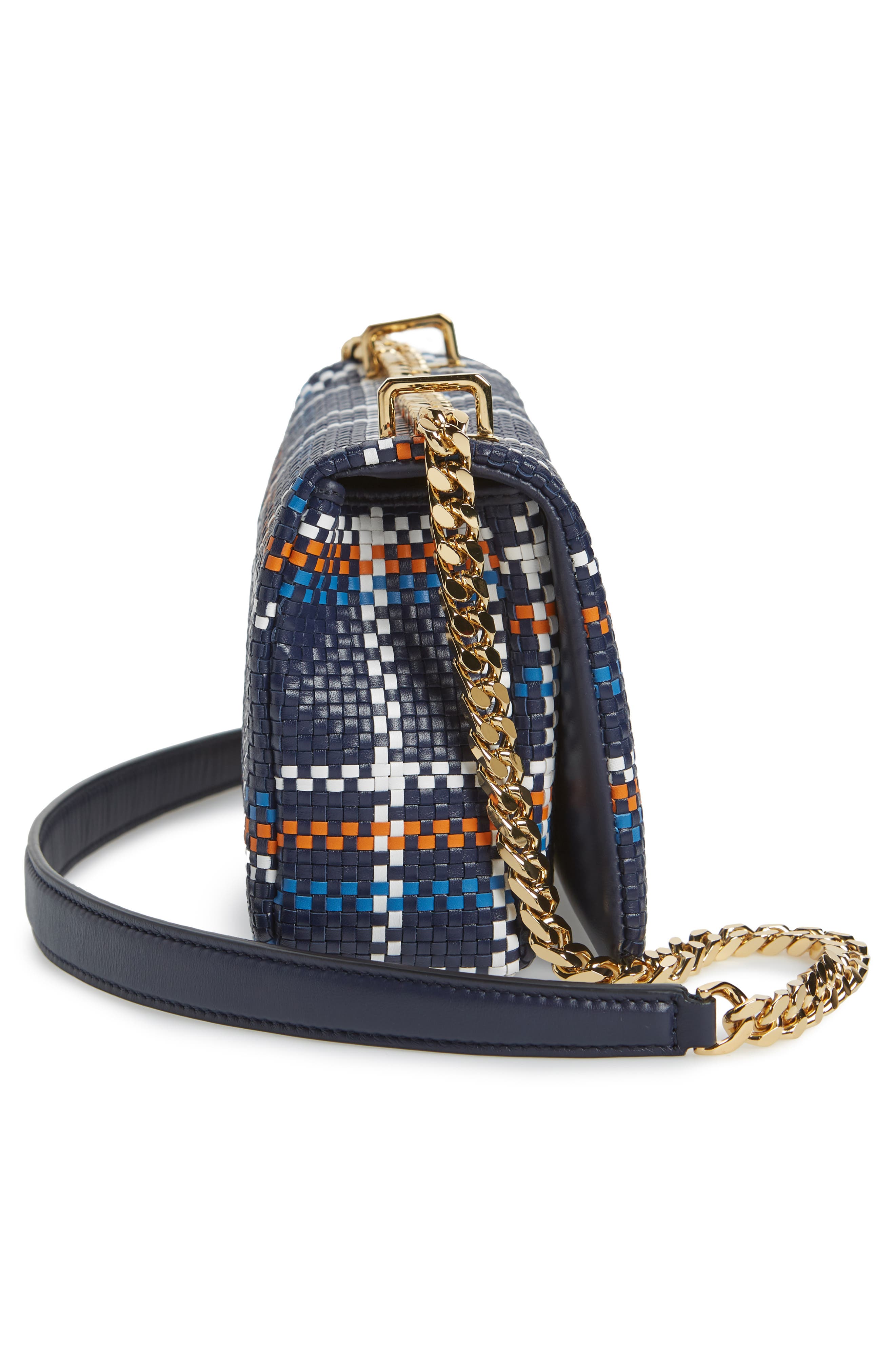 Burberry Small Lola Latticed Leather Bag, Alternate, color, 