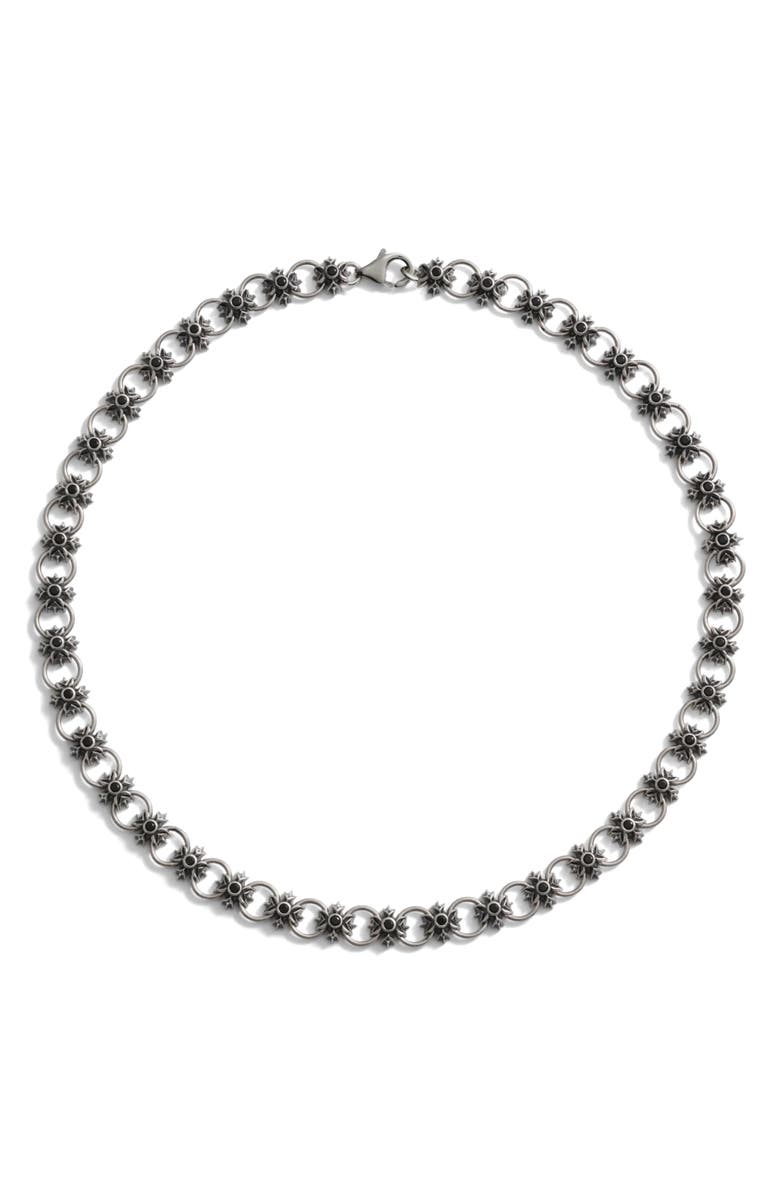 Awe Inspired Triple Moon Crest Necklace, Main, color,