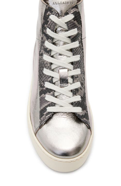 Allsaints Tana Metallic High Top Sneaker