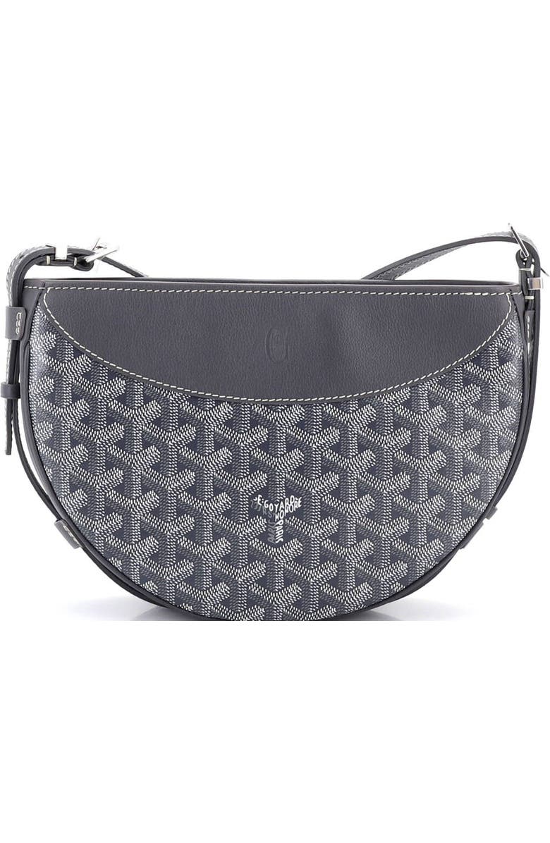 Pre-Owned Goyard Hirondelle Shoulder Bag Coated Canvas and Leather, Alternate, color, Gray
